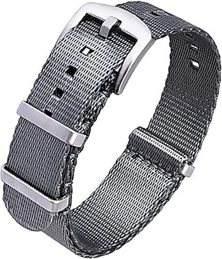 HOTRitche Military Ballistic Nylon Watch Strap with Heavy Buckle 18mm 20mm 22mm Premium Nylon Watch Bands for Men Women