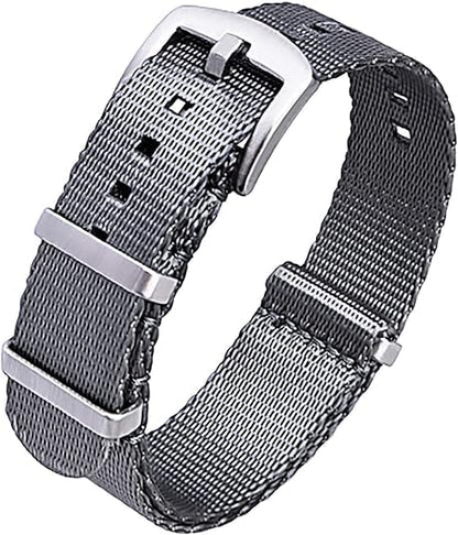 HOTRitche Military Ballistic Nylon Watch Strap with Heavy Buckle 18mm 20mm 22mm Premium Nylon Watch Bands for Men Women
