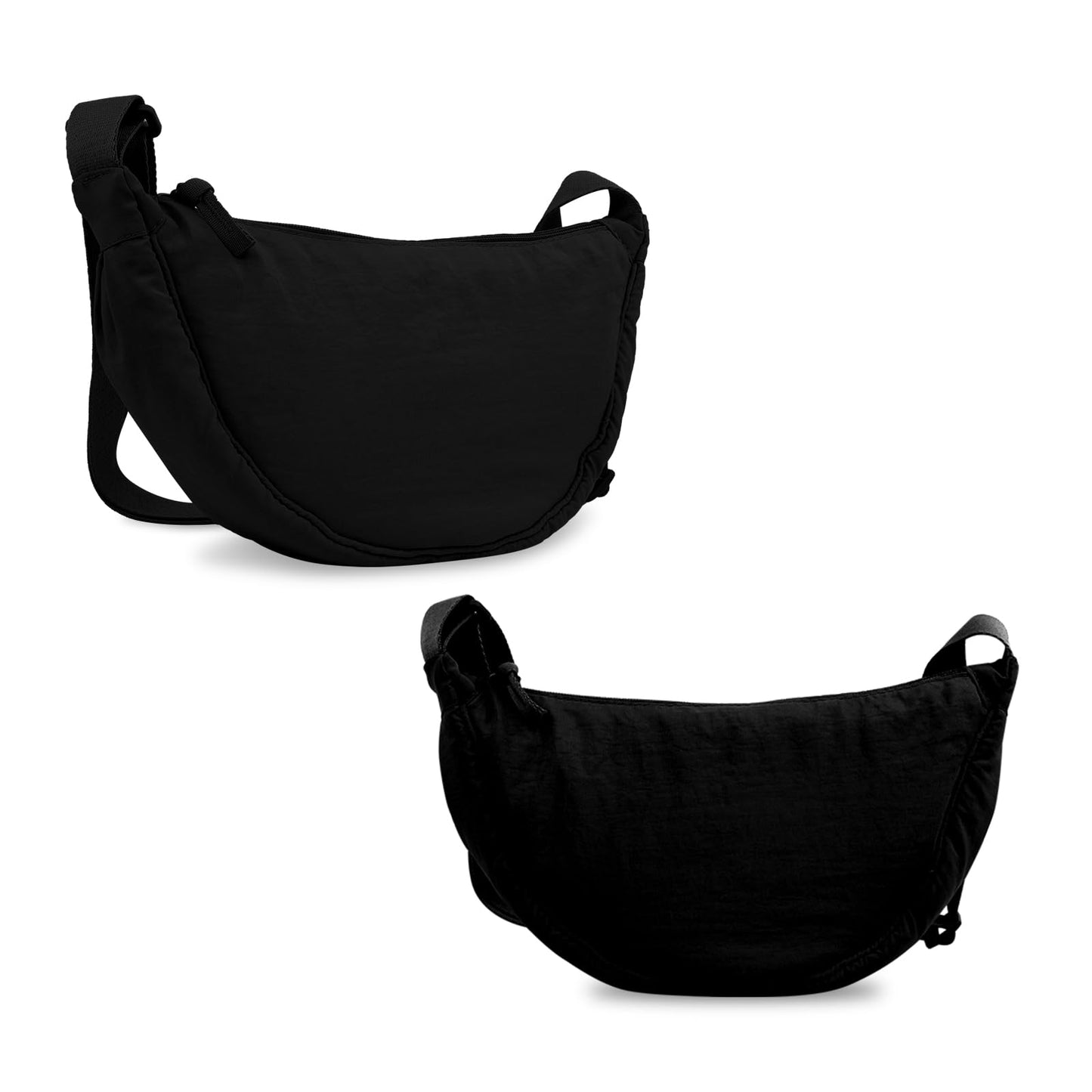 HOTNylon Crescent Crossbody Bag for Women Purses Trendy Men,Small Travel Sling Bag Hobo