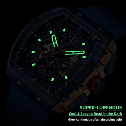HOTMini Focus Men's Watch Fashion Sport Wrist Watches (Chronograph/Waterproof/Luminous/Calendar) Silicon Strap Quartz Watches for Men