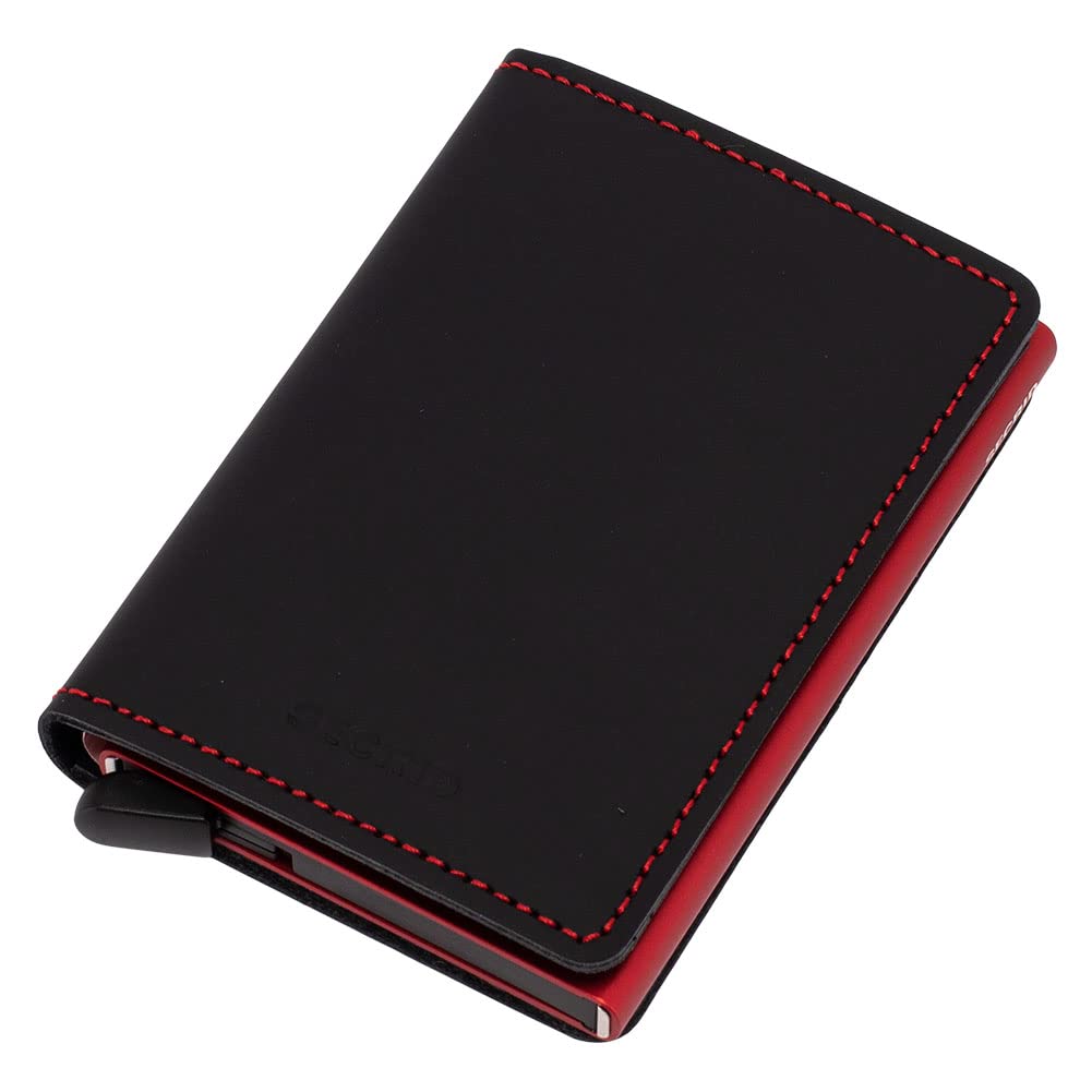 HOTSecrid Slim Wallet Original Leather With Rfid Safe Card Case