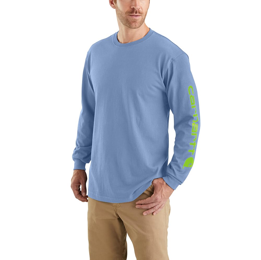 HOTCarhartt Men's Dearborn Loose Long-Sleeve Logo T-Shirt Closeout