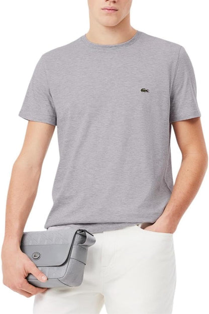 HOTLacoste Men's Short Sleeve Pima Jersey Crew Neck Tee