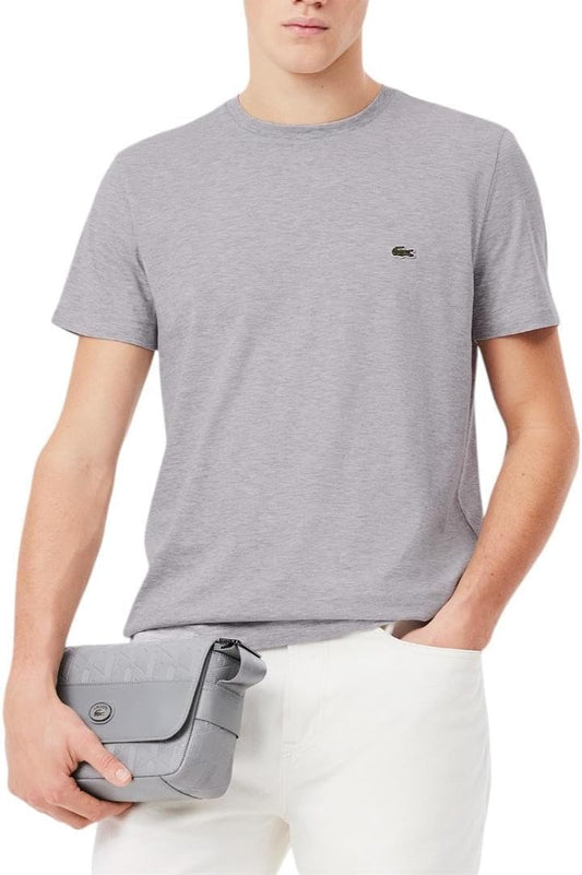 HOTLacoste Men's Short Sleeve Pima Jersey Crew Neck Tee