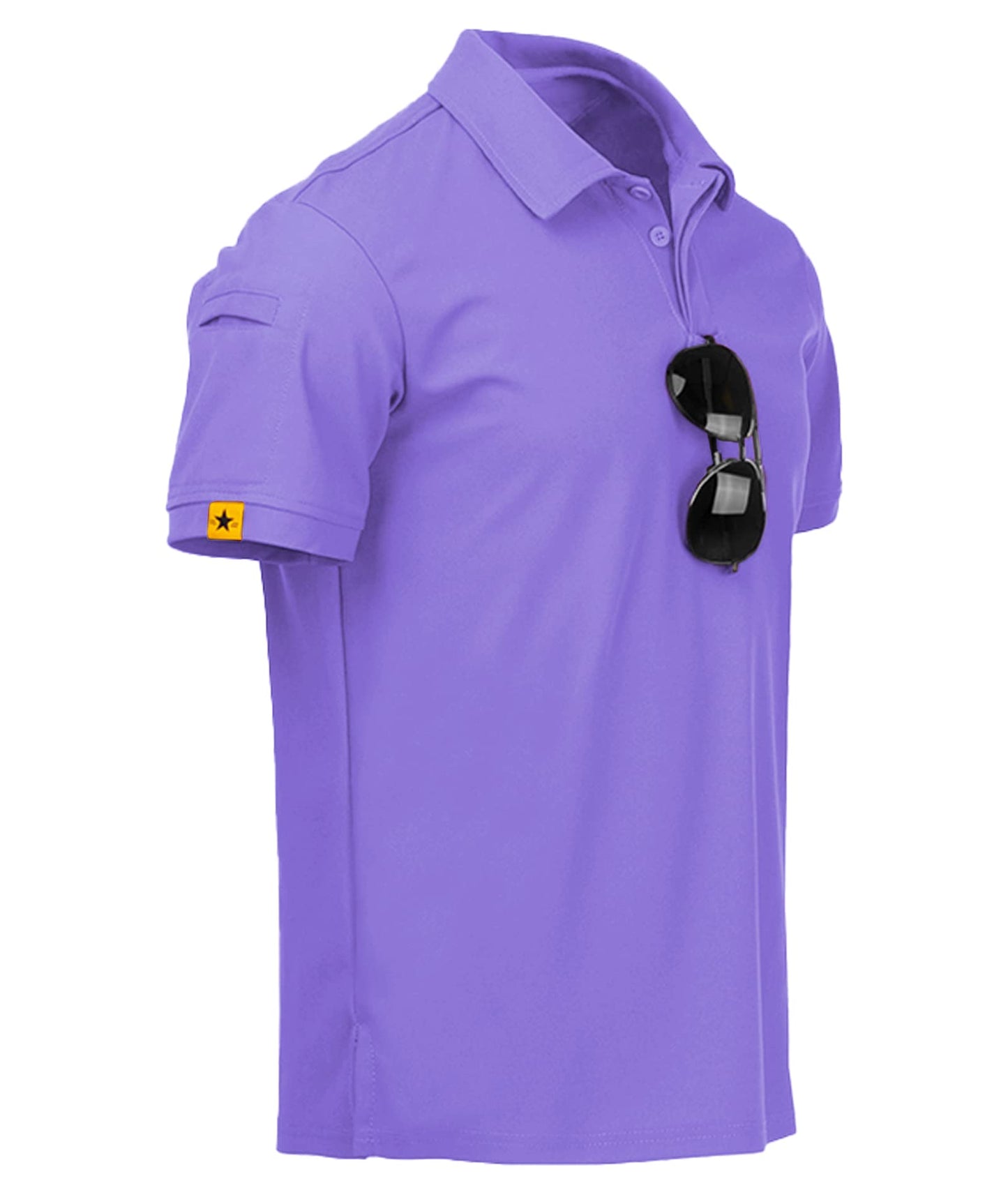 HOTV VALANCH Mens Polo Shirts Short Sleeve Moisture Wicking Golf Polo Athletic Collared Shirt Tennis T-Shirt Tops