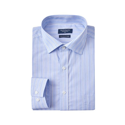 HOTYear In Year Out Wrinkle Free Dress Shirt for Men Regular Fit Long Sleeve Wrinkle Resistant Shirt
