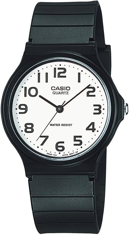 HOTCasio MQ24 Series | Quartz Analog Watch for Men | Water Resistant | Resin Case | Resin Band | Resin Glass | Three Hand Analog (HR, Min, SEC) | Classic Casio Design | 3 Year Battery