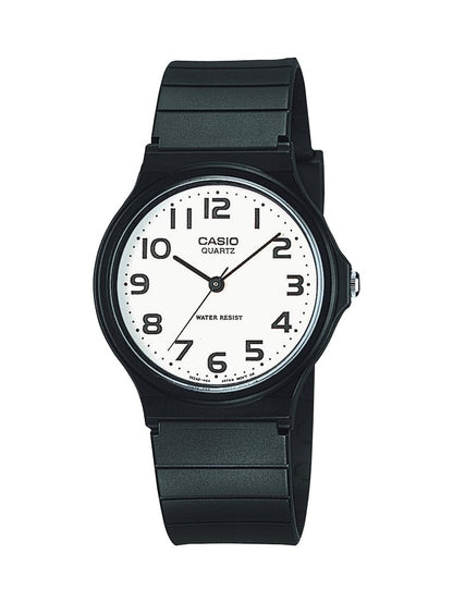 HOTCasio MQ24 Series | Quartz Analog Watch for Men | Water Resistant | Resin Case | Resin Band | Resin Glass | Three Hand Analog (HR, Min, SEC) | Classic Casio Design | 3 Year Battery