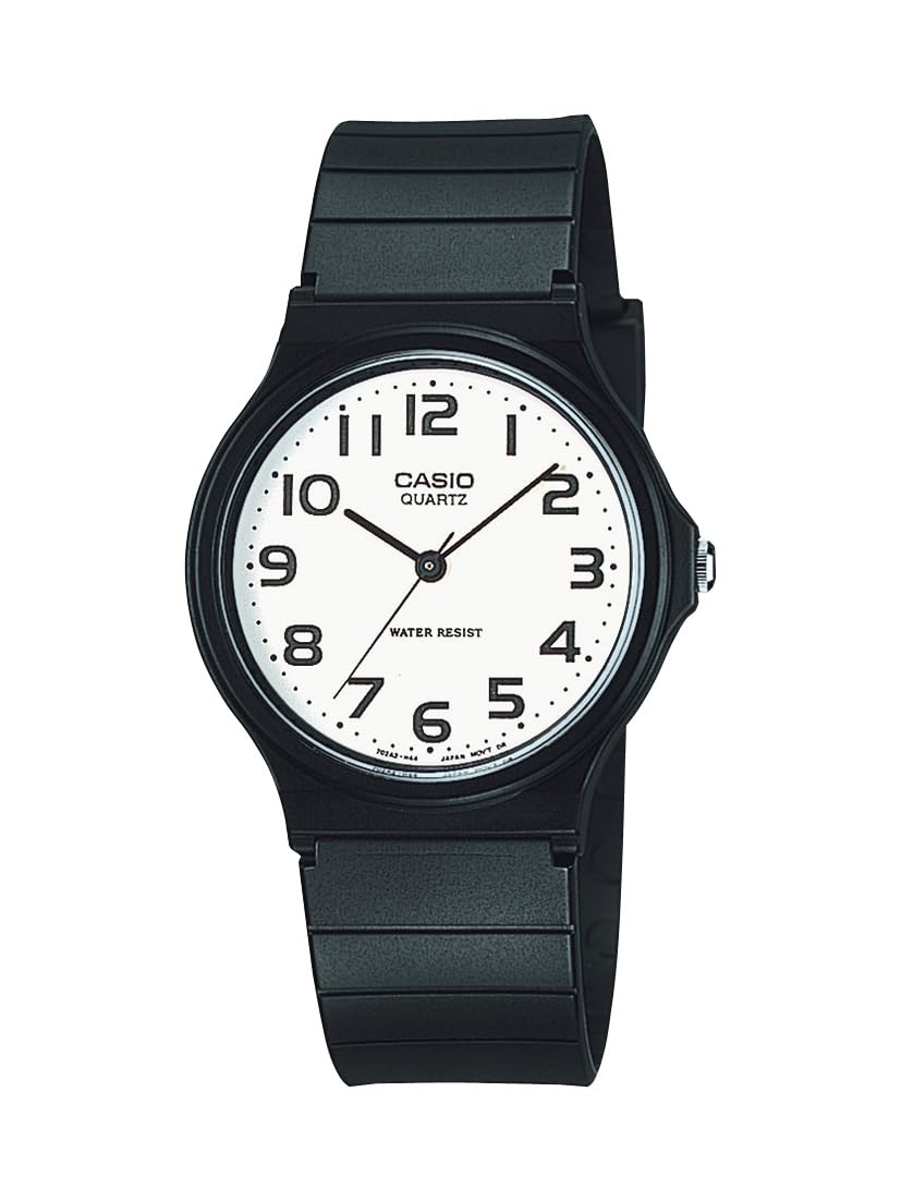 HOTCasio MQ24 Series | Quartz Analog Watch for Men | Water Resistant | Resin Case | Resin Band | Resin Glass | Three Hand Analog (HR, Min, SEC) | Classic Casio Design | 3 Year Battery