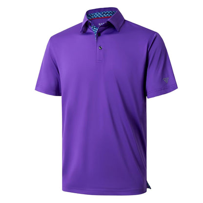 HOTMens Polo Shirts Short and Long Sleeve Casual Solid Stylish Dry Fit Performance Designed Collared Golf Polo Shirts for Men