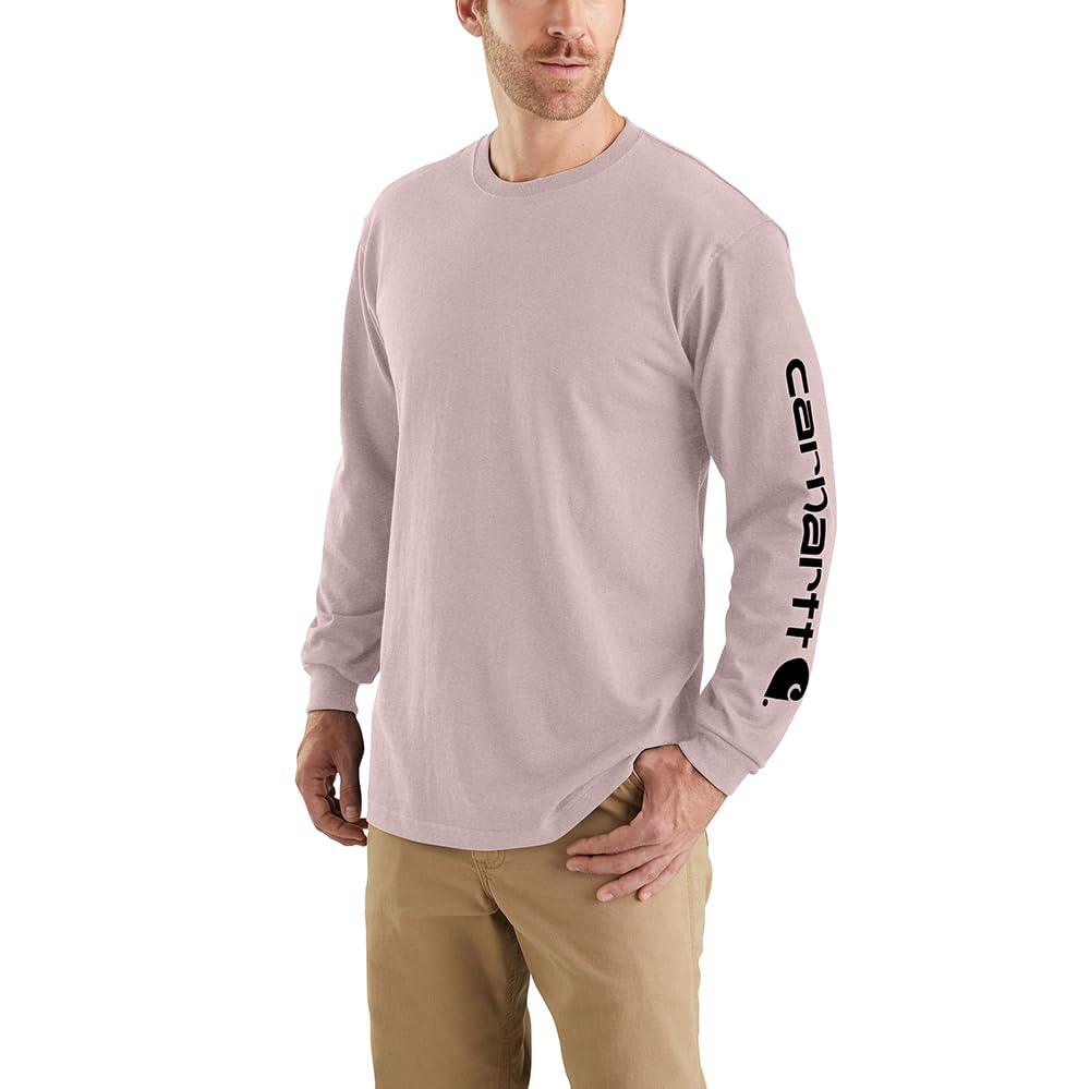 HOTCarhartt Men's Dearborn Loose Long-Sleeve Logo T-Shirt Closeout