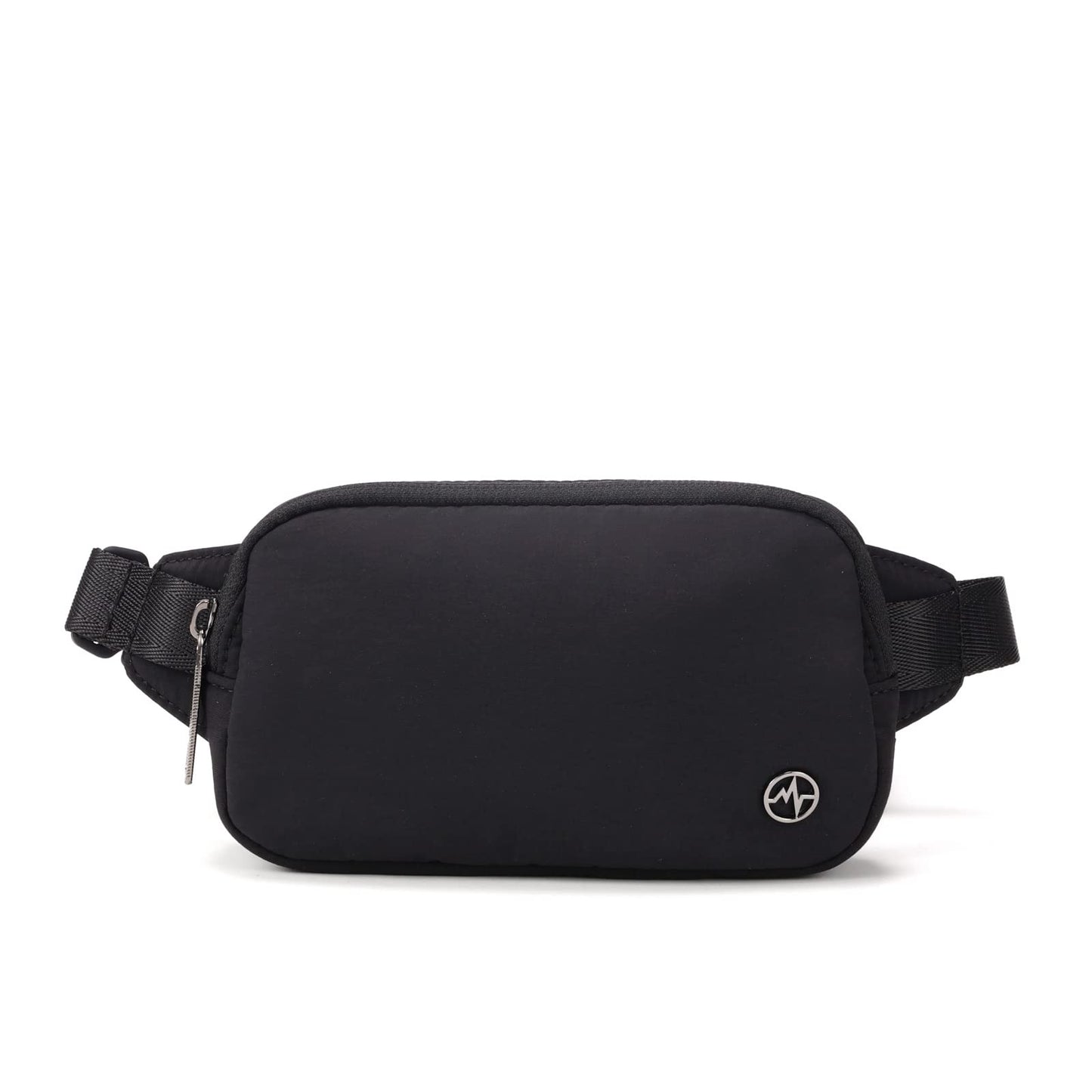 HOTPander Mini Belt Bag – Ultra Compact, Fits 6.7” Phone, Lipstick, Earbuds, Essentials, Small Crossbody Waist Purse, Black Onyx