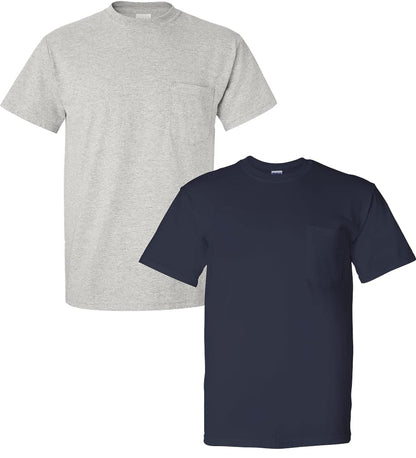 HOTGildan Adult Ultra Cotton T-Shirt with Pocket, Style G2300, 2-Pack