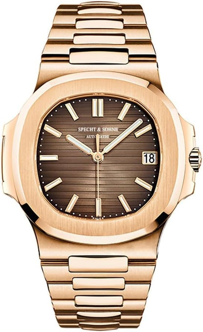 HOTSpecht & Söhne Mens Mechanical Watch Automatic Sapphire Crystal Watches for Men 40MM Japan Miyota 8215 Movement 50MWaterproof