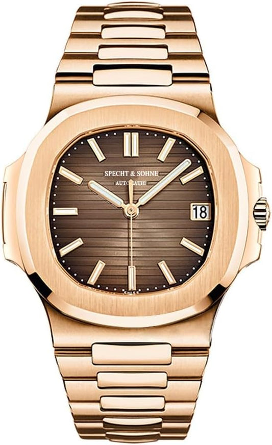 HOTSpecht & Söhne Mens Mechanical Watch Automatic Sapphire Crystal Watches for Men 40MM Japan Miyota 8215 Movement 50MWaterproof