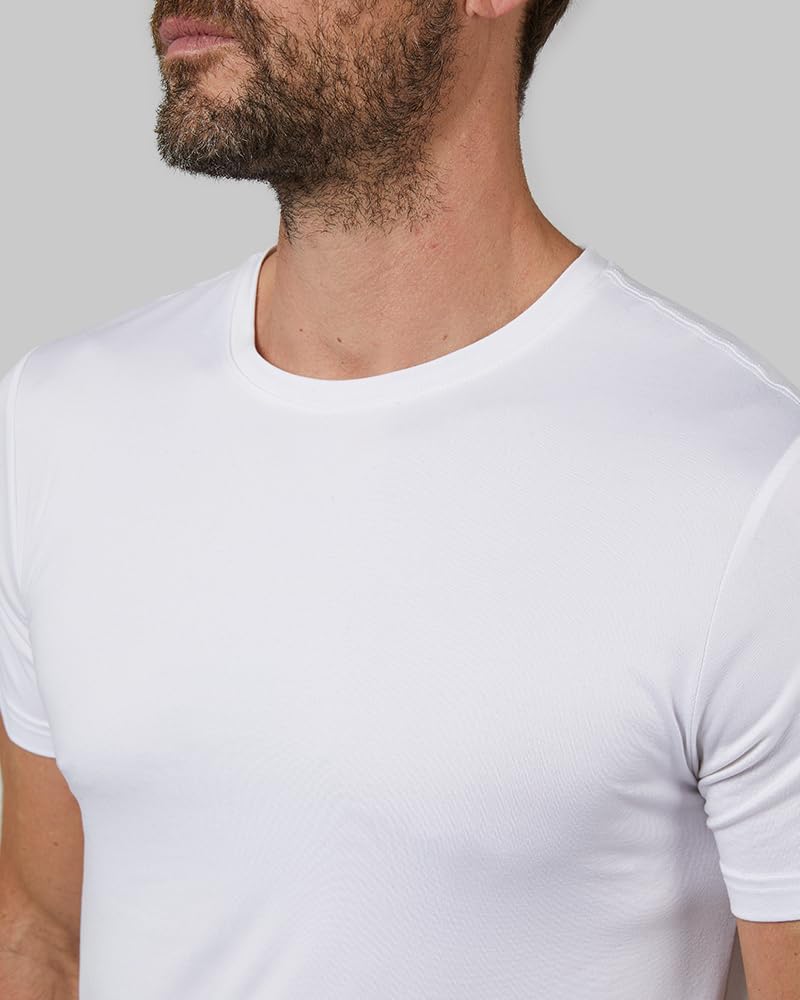 HOT32 Degrees Men's 4 Pack Cool Classic Crewneck T-Shirt, Anti-Odor, Quick Drying, 4-Way Stretch