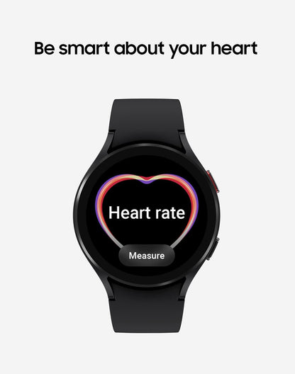 HOTSamsung Electronics Galaxy Watch 4 40mm Smartwatch with ECG Monitor Tracker for Health Fitness Running Sleep Cycles GPS Fall Detection Bluetooth US Version - (Black) (Renewed)