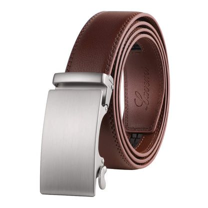HOTLavemi Men's Real Leather Ratchet Dress Casual Belt, Cut to Exact Fit,Elegant Gift Box
