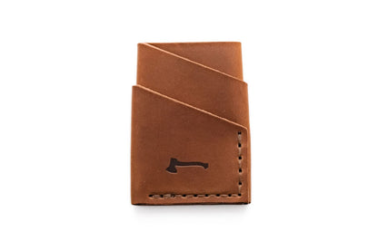HOTThe Port Wallet by Craft and Lore, Handmade Minimal Leather Card Wallet (Buck Brown)