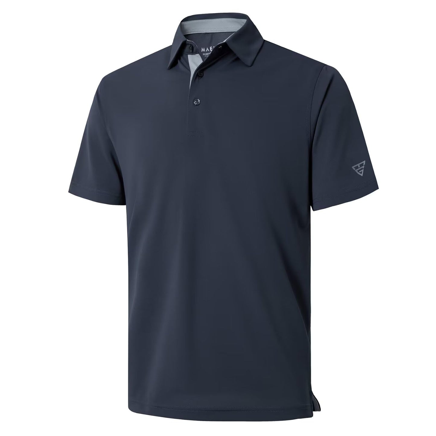 HOTMens Golf Shirt Short and Long Sleeve Moisture Wicking Dry Fit Performance Solid Casual Pique Golf Polo Shirts for Men