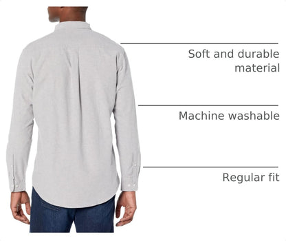 HOTAmazon Essentials Men's Long-Sleeve Pocket Oxford Shirt