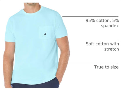 HOTNautica Men's Classic Fit Pocket T-Shirt | Designed Exclusively for Big & Tall Men