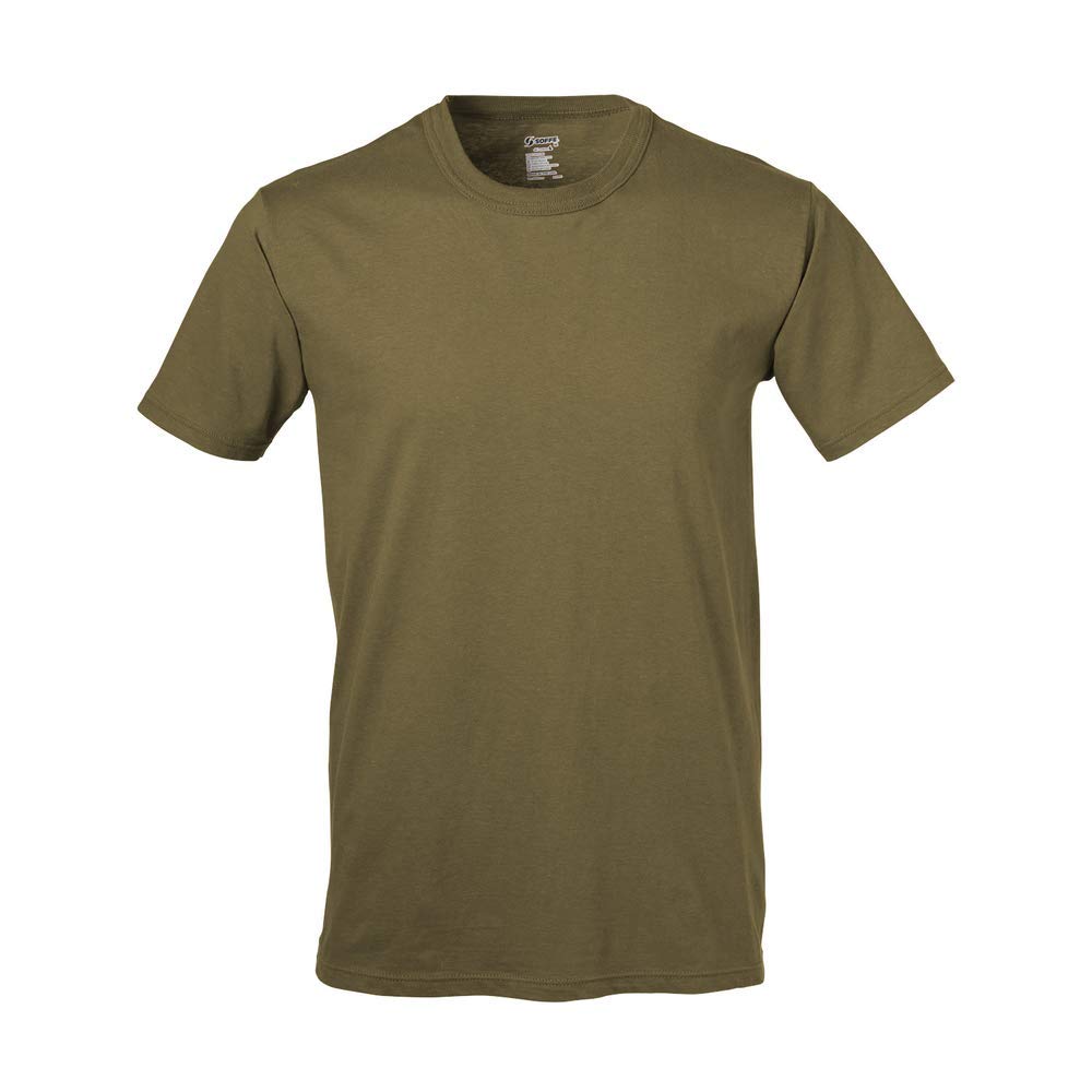 HOTSoffe Men's Military Soft Ringspun Cotton T-Shirt, 3 Pack