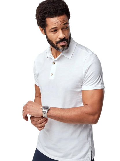 HOTFresh Clean Threads Mens Polo Shirts - Pre Shrunk Soft Fitted Premium Classic Shirt - Men's Polos Cotton Poly T-Shirt Blend
