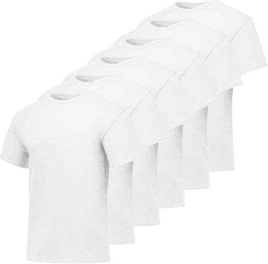 HOTHanes Men's T-Shirt Pack - 4 or 6 Pack - Essential-T Crewneck Cotton T-Shirts - Everyday Men's Clothing - Big & Tall