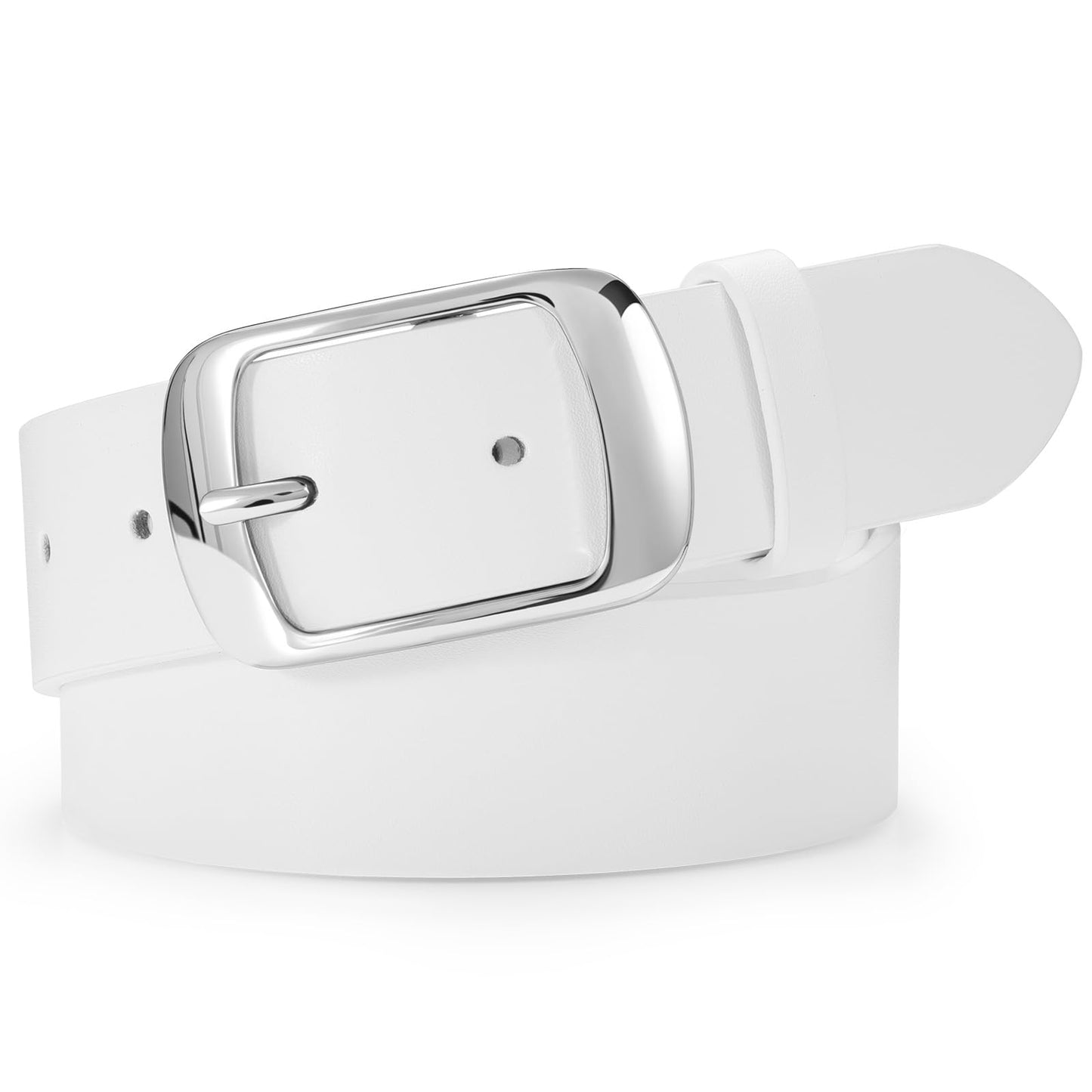 HOTSUOSDEY Women Belts For Jeans Dresses Pants Ladies Leather Waist Belt with Elegant Buckle, Width 1.3"