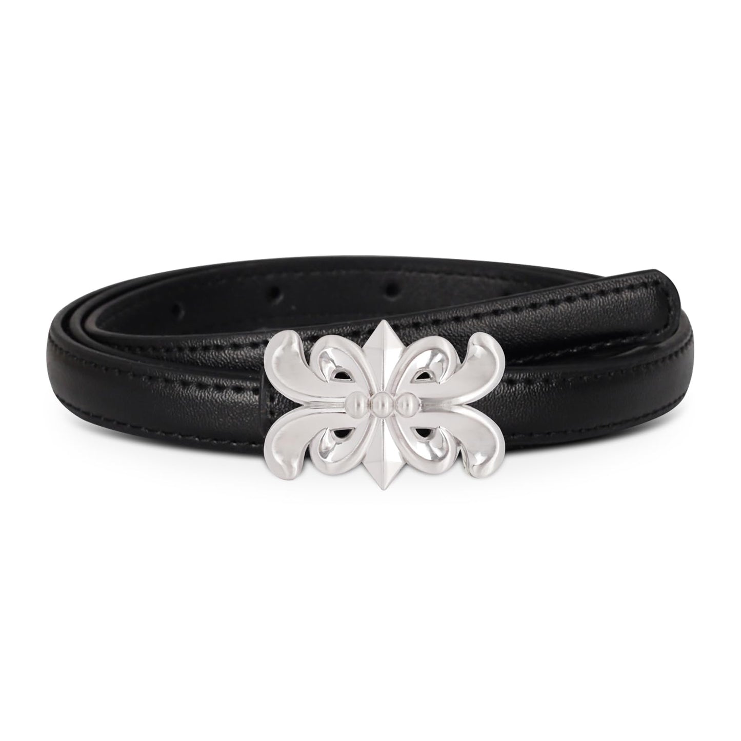 HOTAurolran Women's Leather Belt with Buckle - Ideal for Dresses, Jeans, and Coats