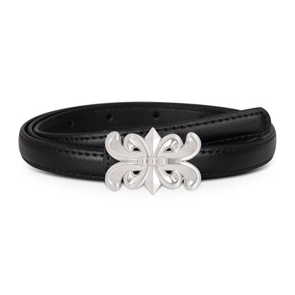 HOTAurolran Women's Leather Belt with Buckle - Ideal for Dresses, Jeans, and Coats