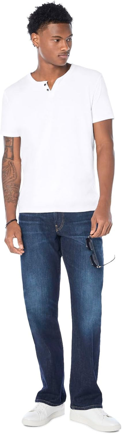 HOTLucky Brand Men's Venice Burnout Notch Neck Tee Shirt