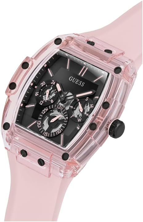 HOTGuess Men's GW0G Series| Analog Trend Watch| Polycarbonate Case| Silicone Bracelet | 50M Water Resistance