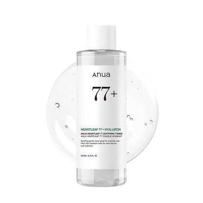 HOTAnua Heartleaf 77 Soothing Toner, Moisturizing & Calming Facial Toner for Glass Skin, Hyaluronic Acid, Lightweight Hydration for Sensitive Skin, Redness Relief, Korean Skincare, 8.45 fl.oz