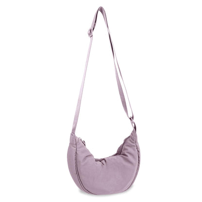 HOTNylon Crescent Crossbody Bag for Women Purses Trendy Men,Small Travel Sling Bag Hobo