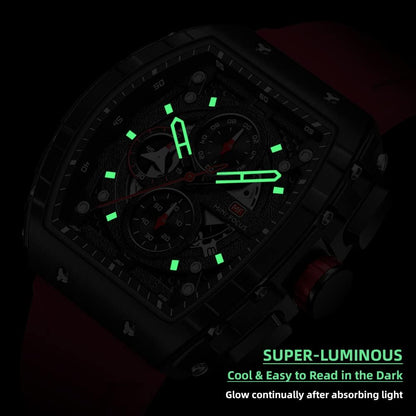HOTMini Focus Men's Watch Fashion Sport Wrist Watches (Chronograph/Waterproof/Luminous/Calendar) Silicon Strap Quartz Watches for Men