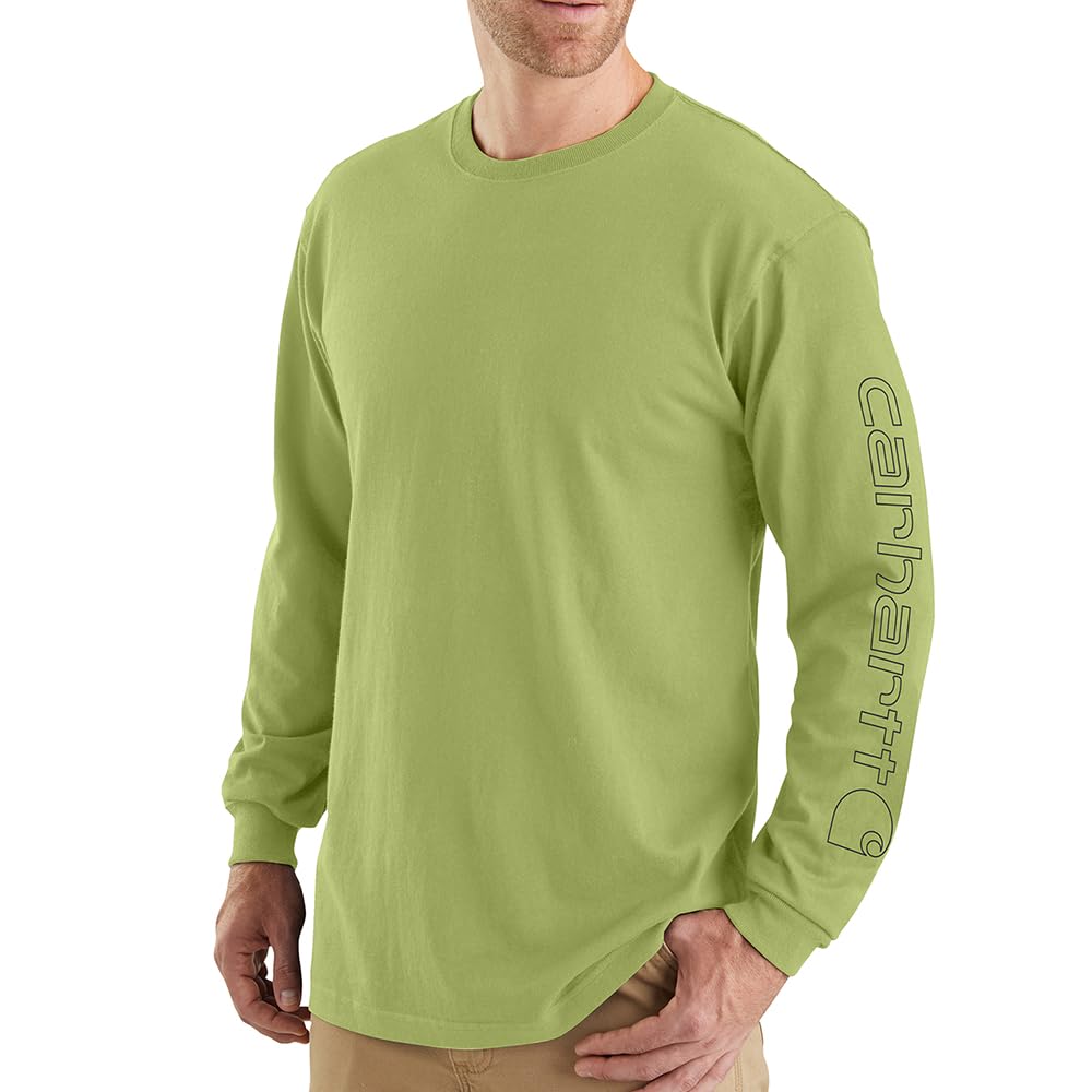 HOTCarhartt Men's Dearborn Loose Long-Sleeve Logo T-Shirt Closeout