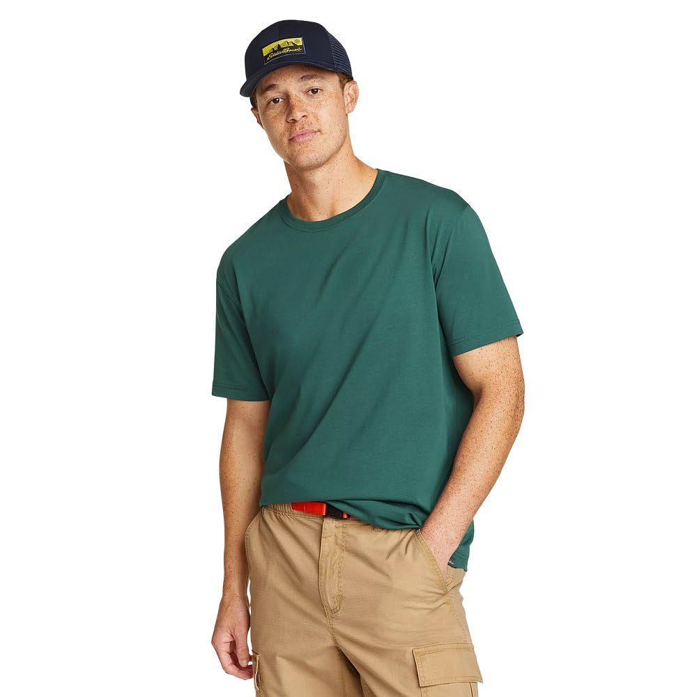 HOTEddie Bauer Men's Legend Wash Classic Short Sleeve Cotton Tee Crewneck T-Shirt