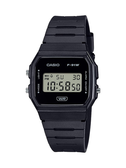 HOTCasio F91W Series | Digital Watch | Water Resistant | LED Light | 1/100 SEC Stopwatch | Regular Time Keeping (HR, Min, SEC, PM, Date, Day) | Daily Alarm | Lightweight | 7 Year Battery