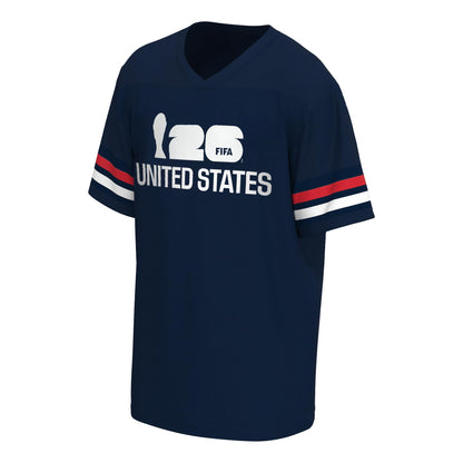 HOTOuterstuff FIFA World Cup 2026 Mens Short Sleeve V-Neck Football Jersey
