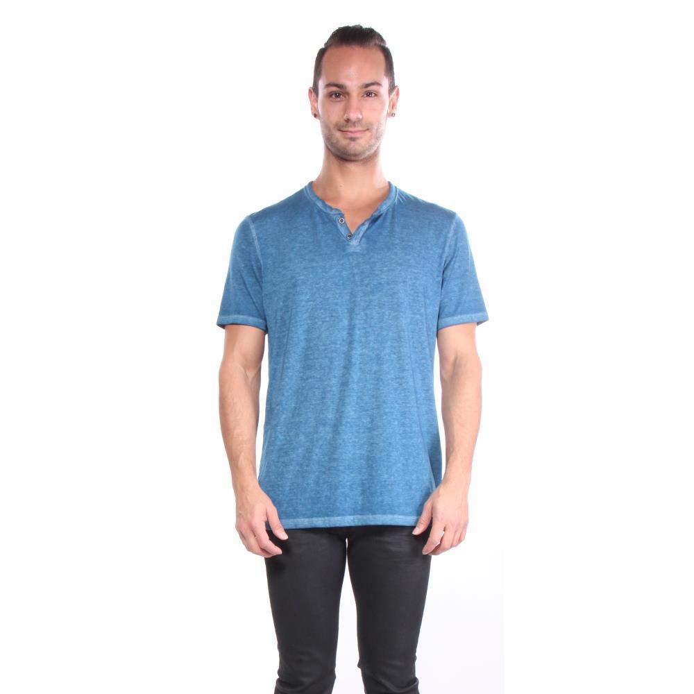 HOTLucky Brand Men's Venice Burnout Notch Neck Tee Shirt