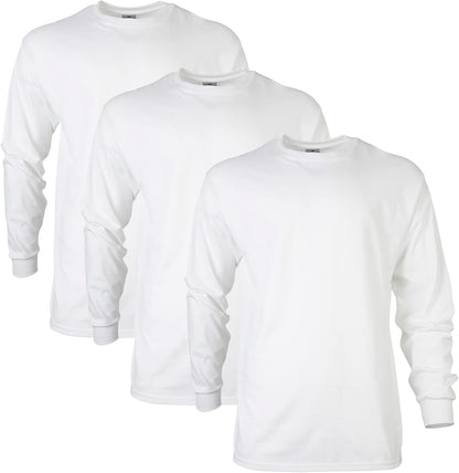 HOTGildan Adult Ultra Cotton Long Sleeve T-Shirt, Style G2400, Multipack