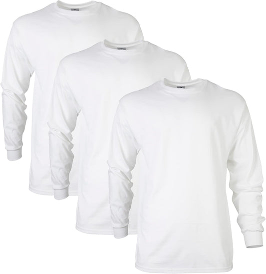 HOTGildan Adult Ultra Cotton Long Sleeve T-Shirt, Style G2400, Multipack