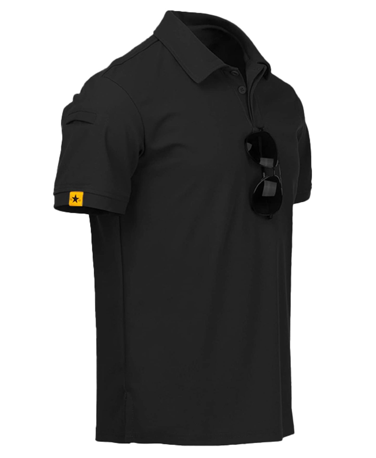 HOTV VALANCH Mens Polo Shirts Short Sleeve Moisture Wicking Golf Polo Athletic Collared Shirt Tennis T-Shirt Tops