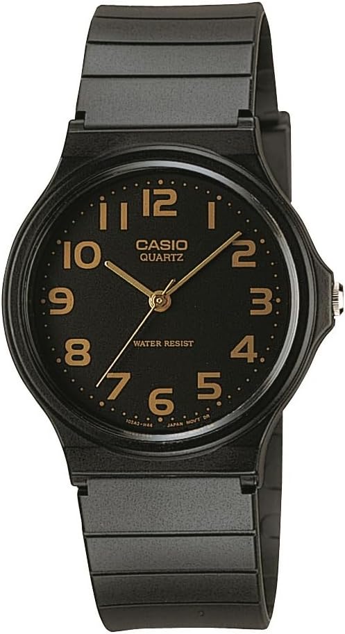 HOTCasio MQ24 Series | Quartz Analog Watch for Men | Water Resistant | Resin Case | Resin Band | Resin Glass | Three Hand Analog (HR, Min, SEC) | Classic Casio Design | 3 Year Battery