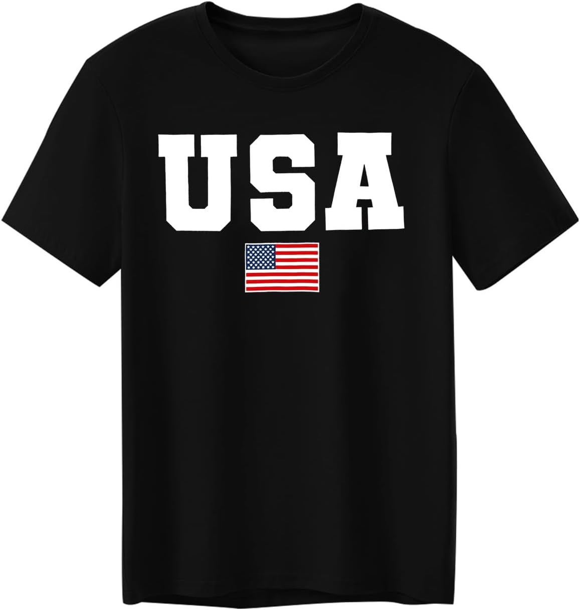 HOTSUWATOIN USA 4th of July Shirts for Men American Flag Short Sleeve Patriotic Independence Day Tee Top