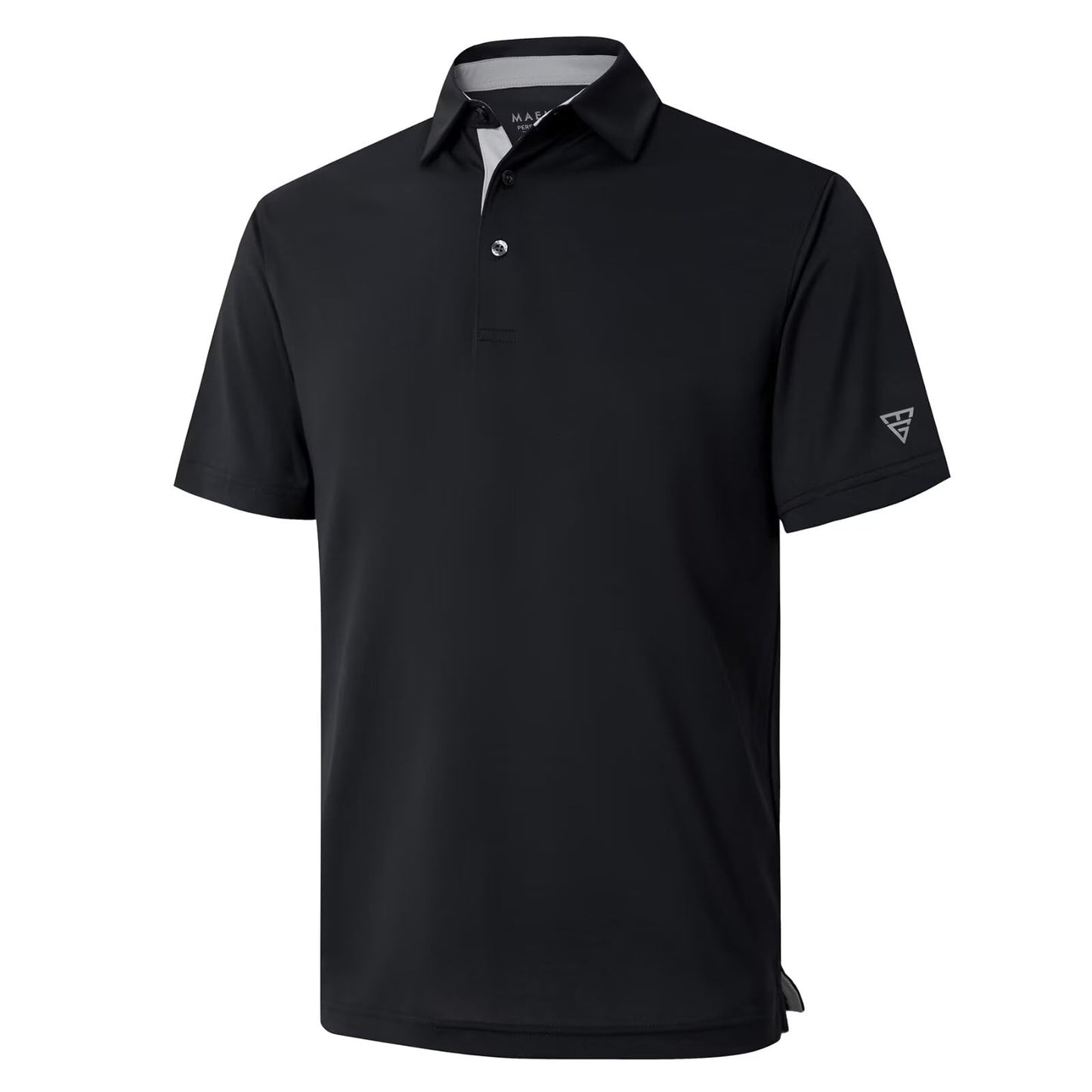 HOTMens Golf Shirt Short and Long Sleeve Moisture Wicking Dry Fit Performance Solid Casual Pique Golf Polo Shirts for Men