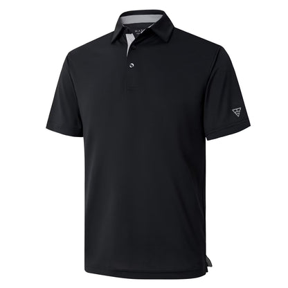 HOTMens Golf Shirt Short and Long Sleeve Moisture Wicking Dry Fit Performance Solid Casual Pique Golf Polo Shirts for Men
