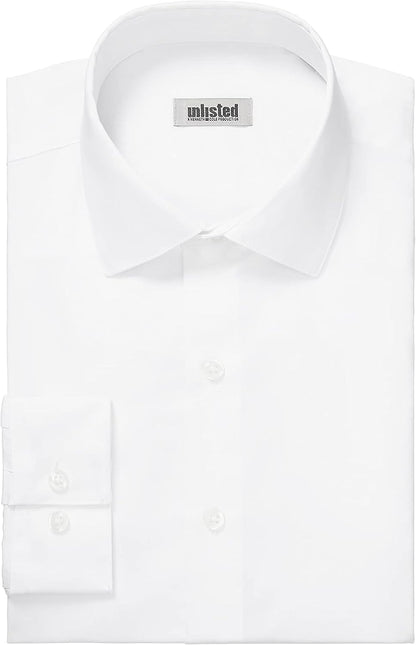 HOTKenneth Cole Unlisted Men's Slim Fit Solid Dress Shirt - Amazon Exclusive